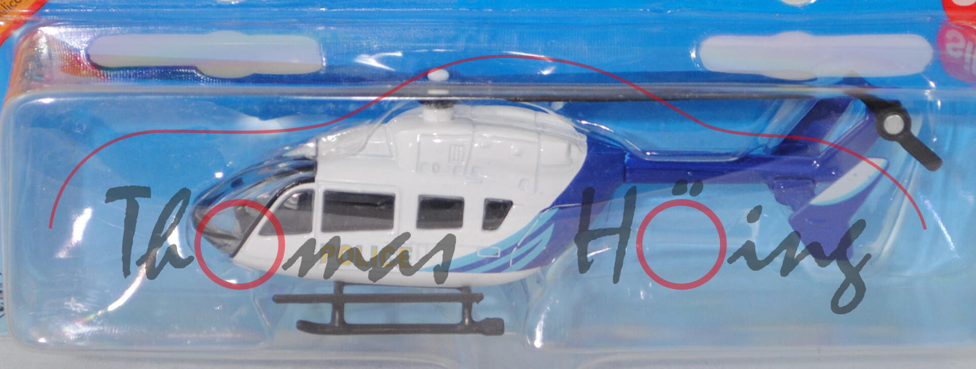 99900 EU Eurocopter EC 145 / Kawasaki BK 117 C-2 Hubschrauber, weiß/blau, POLICE, 1:87, P29a