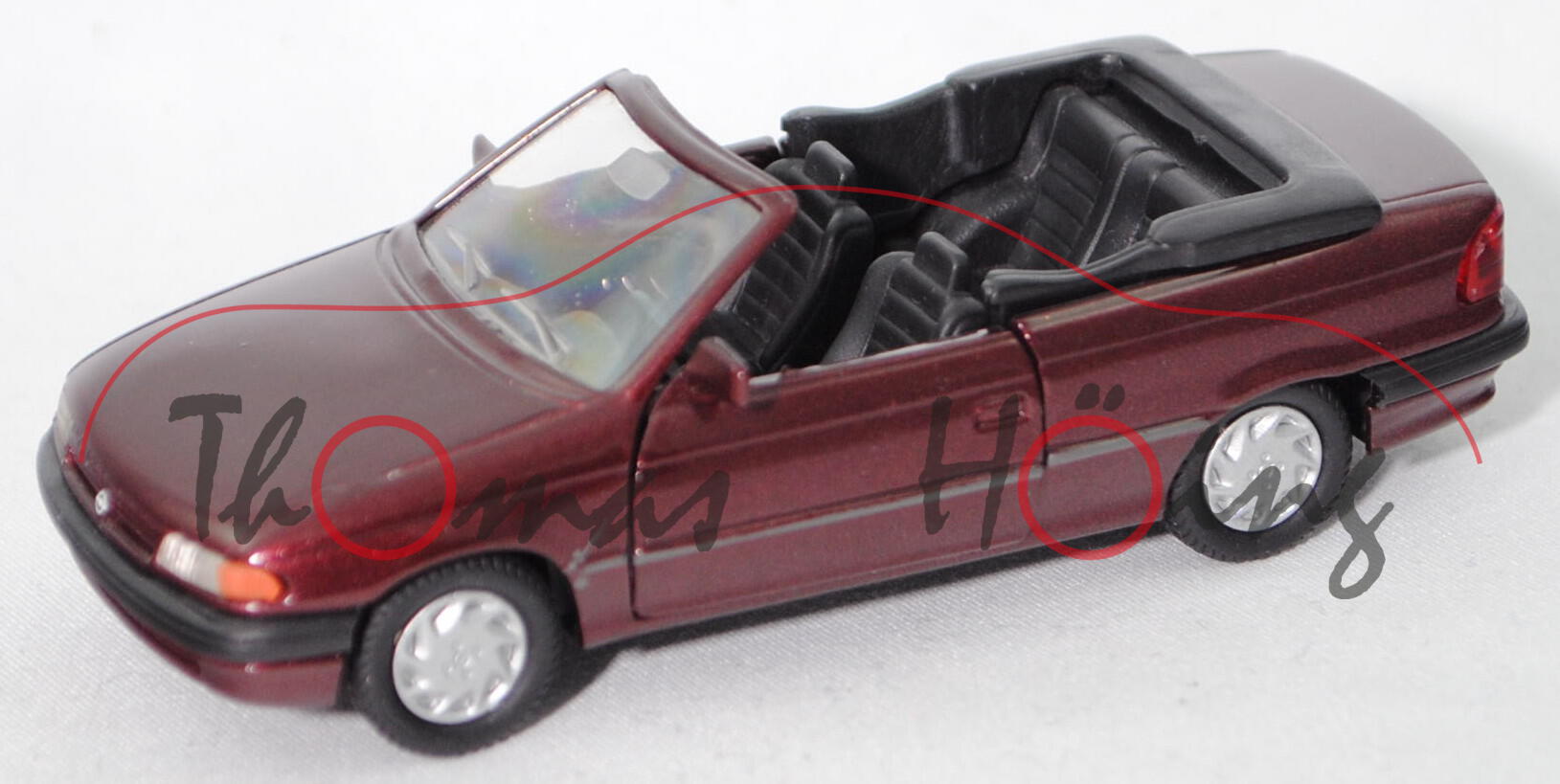 Opel Astra Cabrio 2.0i (Typ F, Modell 1993-1994), florentinarot metallic, GAMA® mini, 1:43, mb