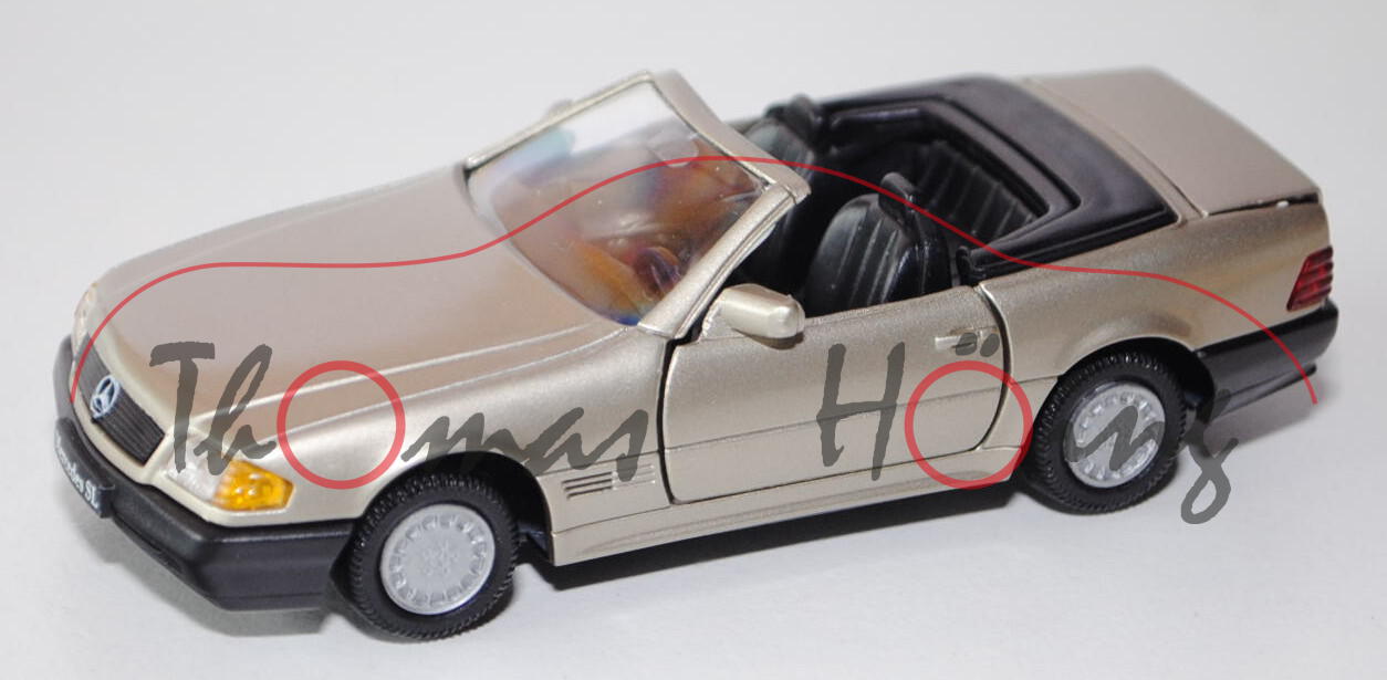 Mercedes-Benz 300 / 500 SL (Baureihe R 129), Modell 1989-1993, silbergoldmetallic, Türen + Heckklapp