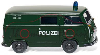 Polizei - Ford FK 1000 Kastenwagen, Model 1953, tannengrün, POLIZEI, Wiking, 1:87, mb