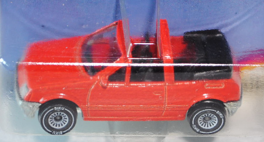 Peugeot 205 Cti 1.6 Cabriolet, Modell 1986-1989, verkehrsrot, innen schwarz, Lenkrad schwarz, B4, P2