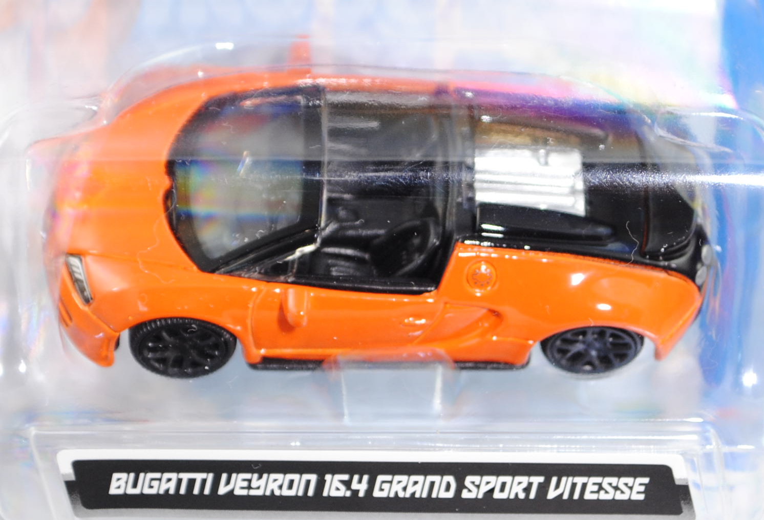 Bugatti Veyron 16.4 Grand Sport Vitesse (Mod. 12-15), verkehrsorange/schwarz, Bburago, 1:64, mb