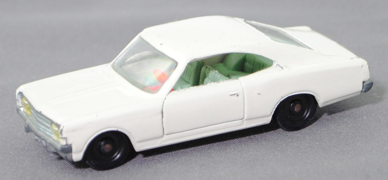 00006 OPEL REKORD Coupé (Modell 1967-1972), perlweiß, innen hell-türkisblau (grünlich), R2, SIKU, 1:60, m-