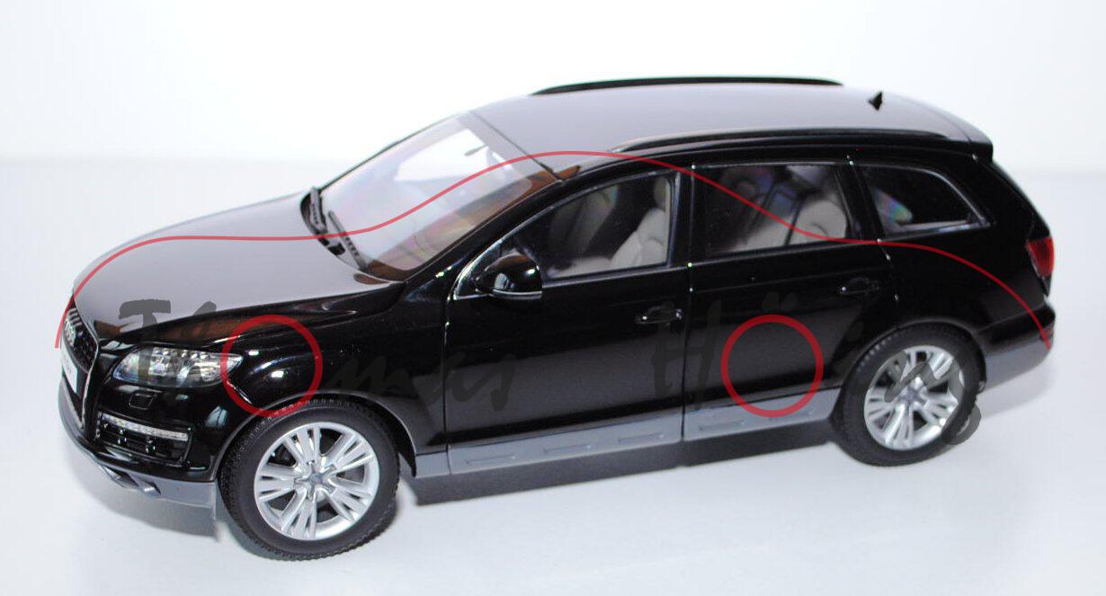 Audi Q7 Facelift, Modell 2010-, tiefschwarz, Kyosho, 1:18, mb