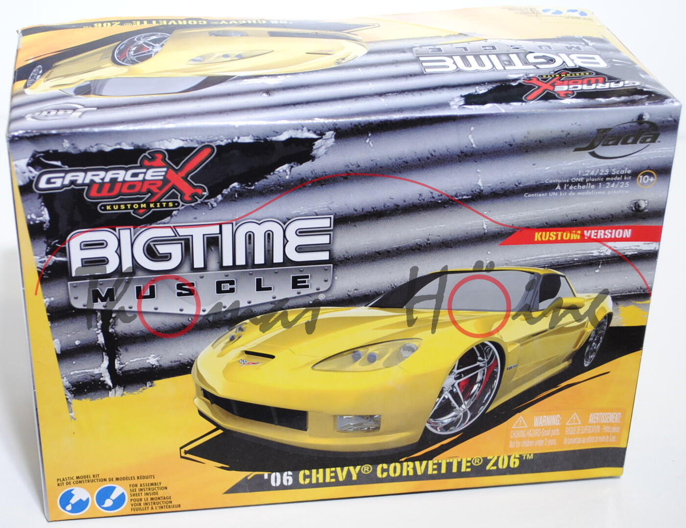 Chevrolet Corvette Z06 (Typ 6), Modell 2005-2007, gelb, Bausatz / Kit, BIGTIME MUSCLE, Kustom Versio