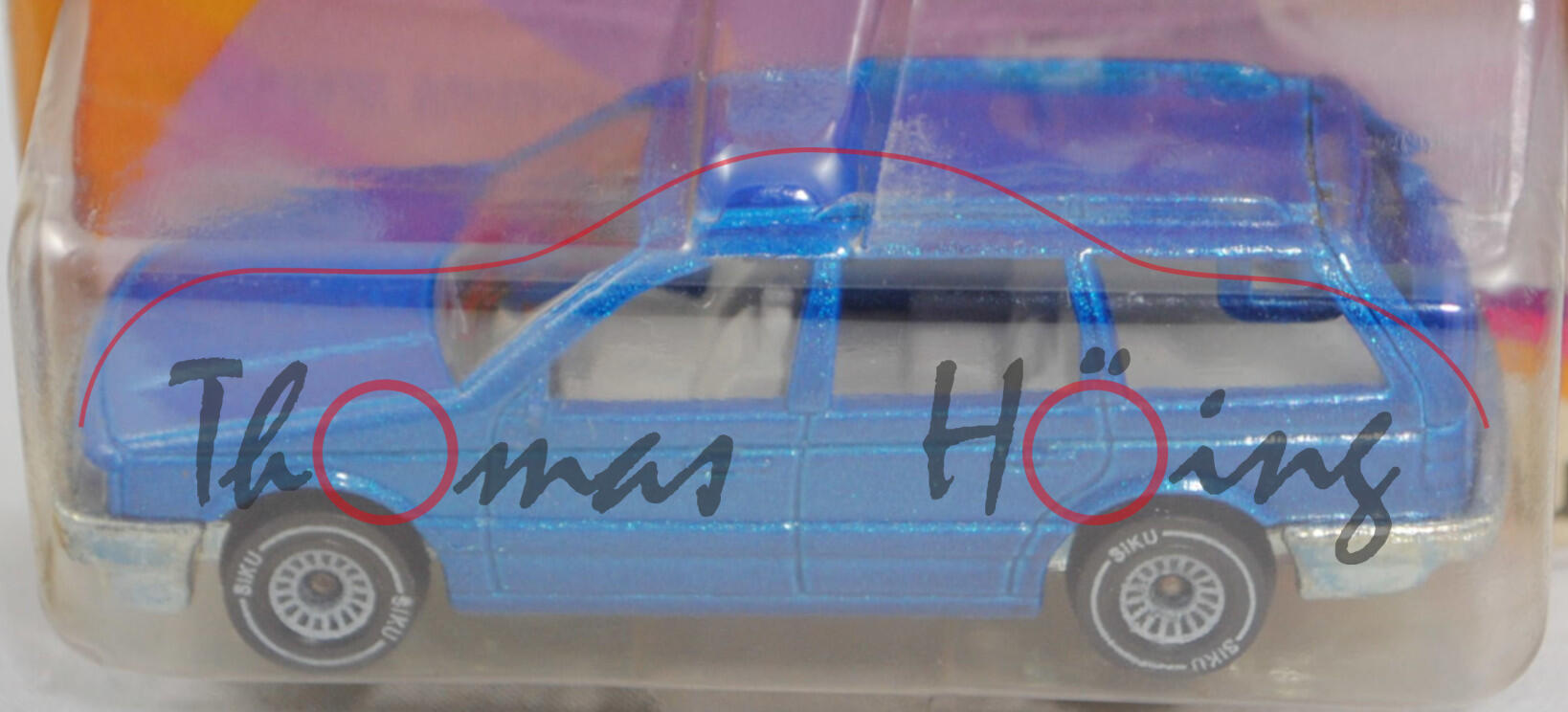 00002 VW Passat Variant CL (B3, 35i, Typ 315, Modell 1988-1990), d.-himmelblaumet., SIKU, 1:55, P23