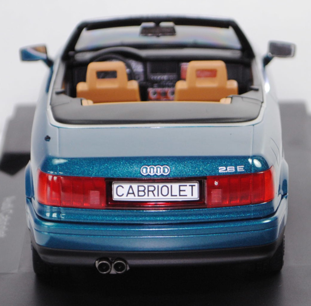 Audi Cabriolet 2.6 E (1. Generation, Typ 8G, VFL = Vorfacelift, Modell 1993-1997), gomera perleffekt (LZ6P), MODELCAR GROUP, 1:18, mb (Limited)