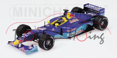 Sauber C18, enzianblaumetallic/türkisblau, Team Red Bull Sauber Petronas (8. Platz), Fahrer: Pedro D