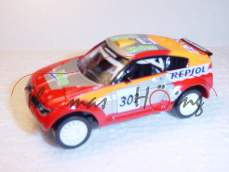 Mitsubishi Pajero Evolution, rot/silber/orange, REPSOL, Nr. 302, Norev Racing, 1:50, mb