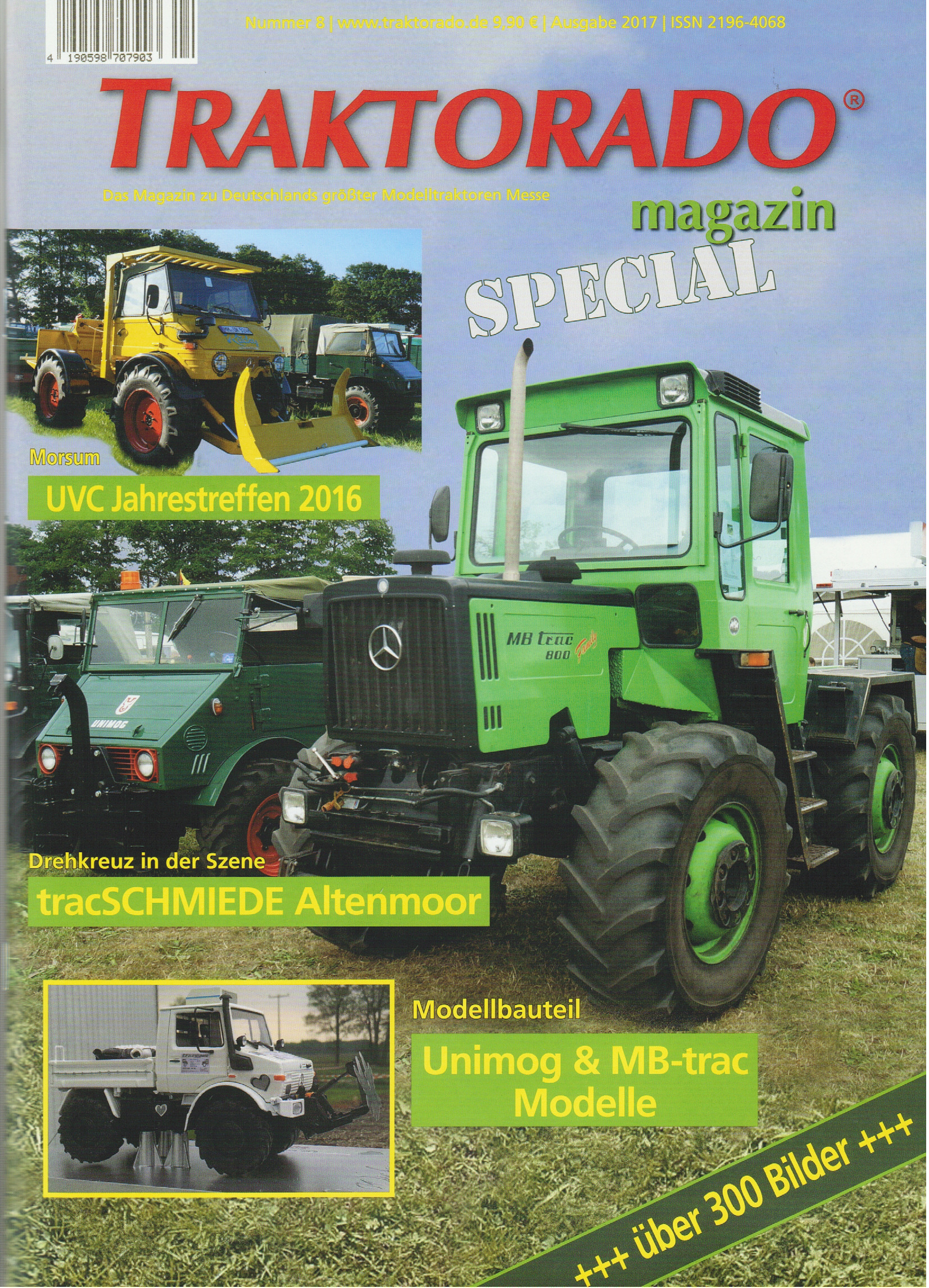 TRAKTORADO® Magazin, Nr. 8, SPECIAL magazin Unimog und MB-trac, Ausgabe 2017, UVC Jahrestreffen 2016