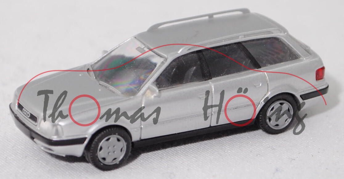 Audi 80 Avant 2.0 (4. Gen., Baureihe B4, Typ 8C, Modell 1992-1995), silbermetallic, Rietze, 1:87, mb