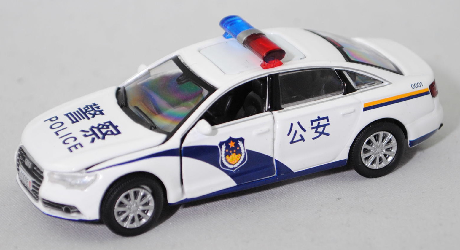 Audi A6L 50 TFSI quattro (C8, Typ 4K/F2, Modell 19-23) China Police Car, ibisweiß, Era CAR, 1:64, mb