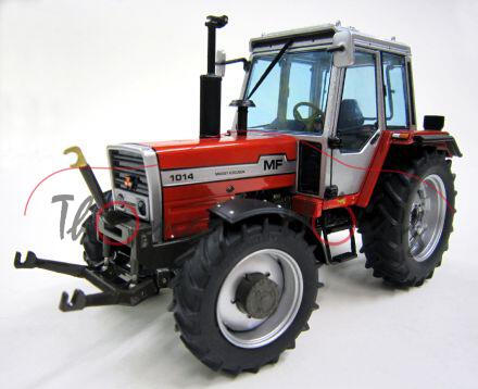 Massey Ferguson 1014, Ausführung 1978-1985, MF-rot/silber/MF-grau, weise-toys, 1:32, mb