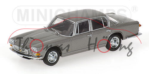 Maserati Quattroporte I, Modell 1963-1966, Grigio Ferro metallizzato, Minichamps, 1:43, PC-Box