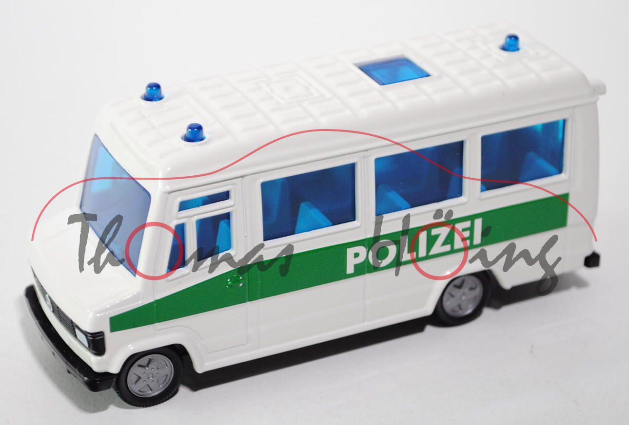 00000 Mercedes-Benz 809 D (Typ T 2 neu, Baumuster: 670) Polizei-Mannschaftswagen, Modell 1986-1996, 