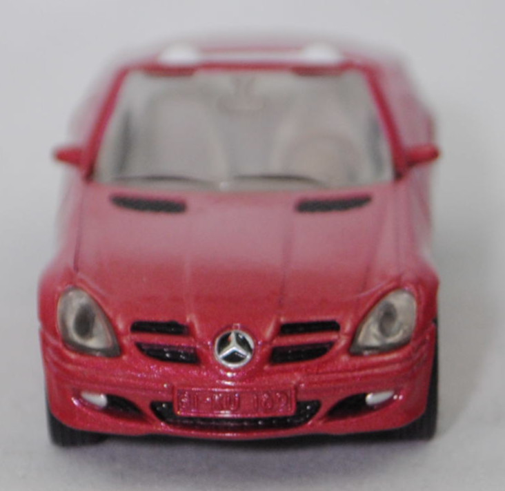 00013 Mercedes-Benz SLK 350 (interne Baureihenbezeichnung R 171, Vor-MoPf, Modell 2004-2008), hell-braunrotmetallic, innen weiß, Bpr. 1002, SIKU SUPER, 1:55, m