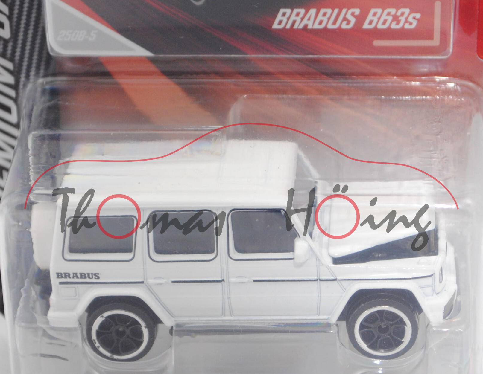 BRABUS 700 WIDESTAR - Mercedes-AMG G 63 (Modell 2015-2018), reinweiß, majorette, 1:61, Blister