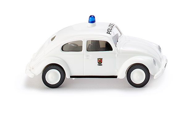 Polizei - VW Brezelkäfer, reinweiß, POLIZEI / Trier, Wiking, 1:87, mb