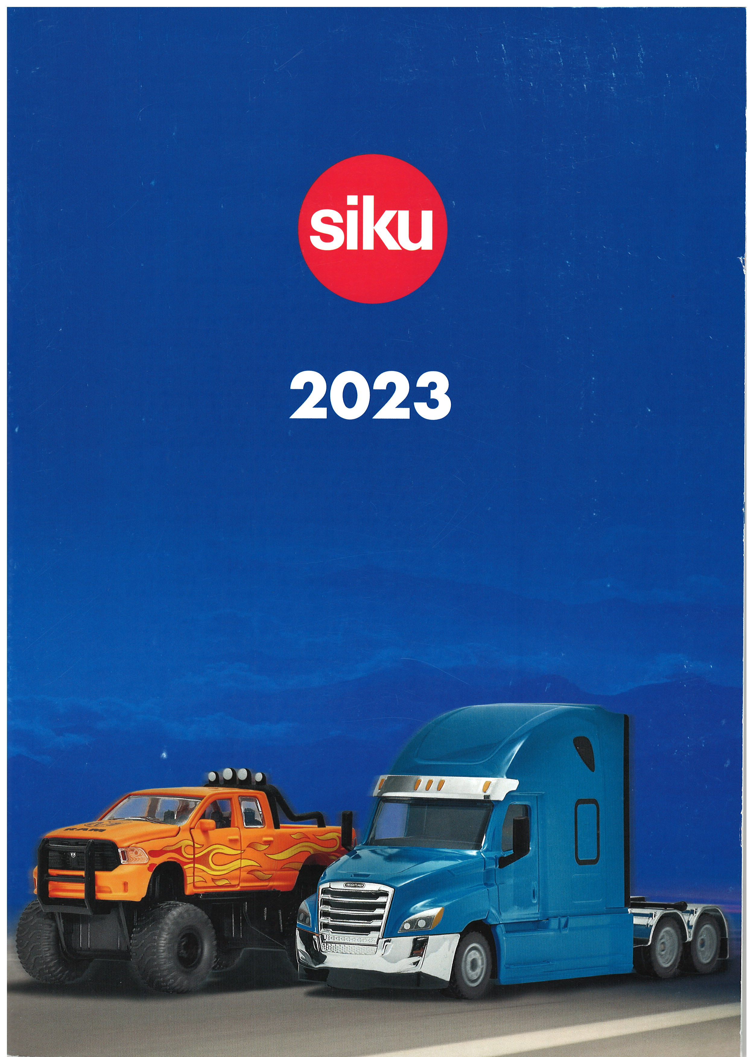 00000 Siku-Katalog 2023, DIN-A4, 102 Seiten (Umschlagseiten mit Abnutzungsspuren)