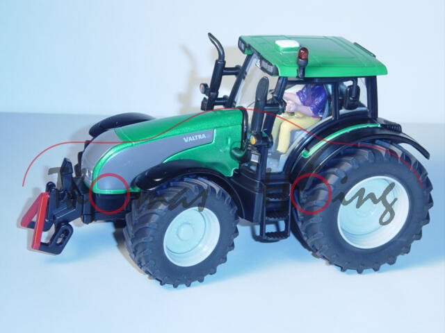 SSC Valtra T191 Traktor (Modell 2007-2011), minzgrünmetallic, innen papyrusweiß, Sitz verkehrsgrau, 