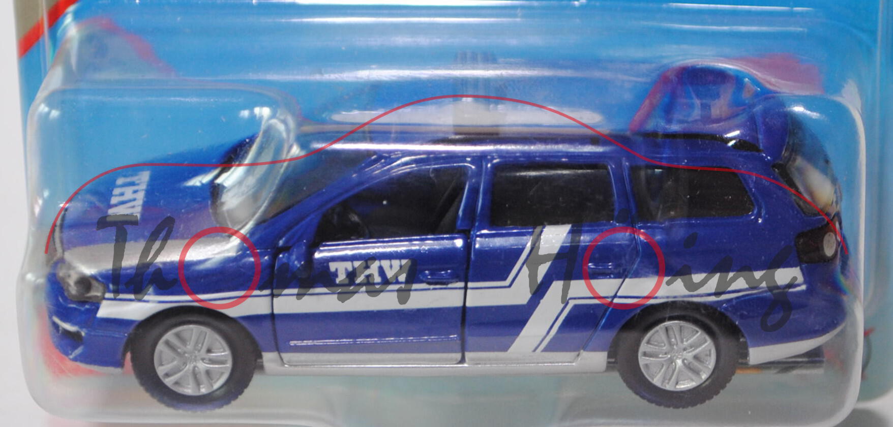 00000 VW Passat Variant 2.0 FSI (B6, Typ 3C, Modell 2005-2010) THW-Einsatzleitwagen, blau, P29d