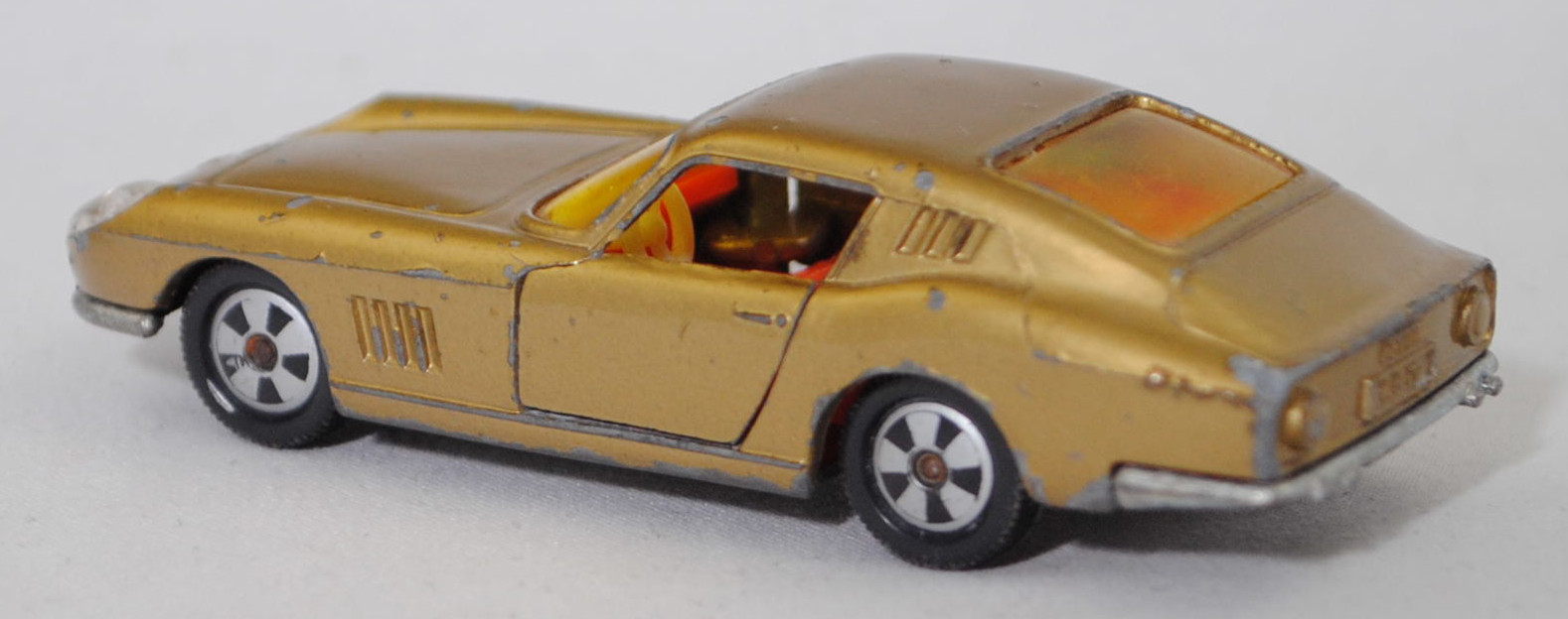00000 Ferrari Berlinetta 275 GTB (Tipo 563, 2. Serie, Long Nose / Lange Nase, Modell 1965-1966), goldmetallic, transparente Frontscheinwerfer, Bpr. V 269, Germ, R9, SIKU SUPER, 1:56, vsc