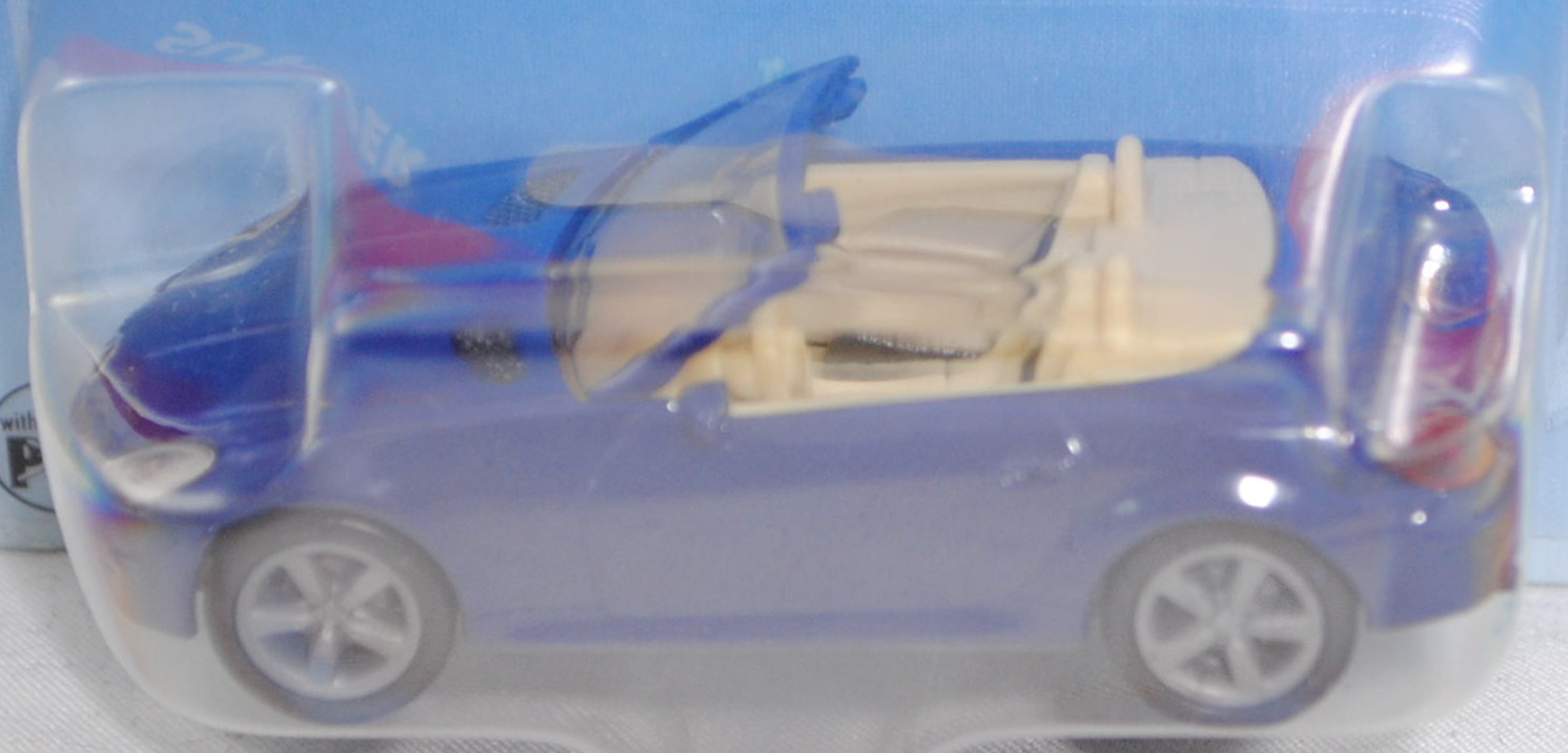 00002 Mercedes-Benz SLK 350 (R 171, Mod. 2004-2008), hell-kobaltblau (dunkelblau), SIKU, 1:55, P28b