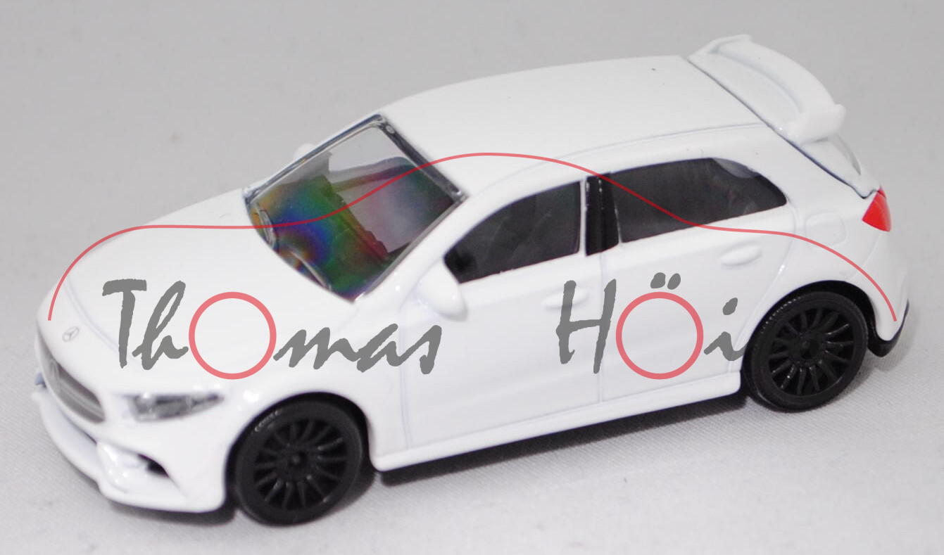 Mercedes-AMG A 35 4Matic (Baureihe W 177, Modell 2018-), reinweiß, majorette, 1:59, Blister