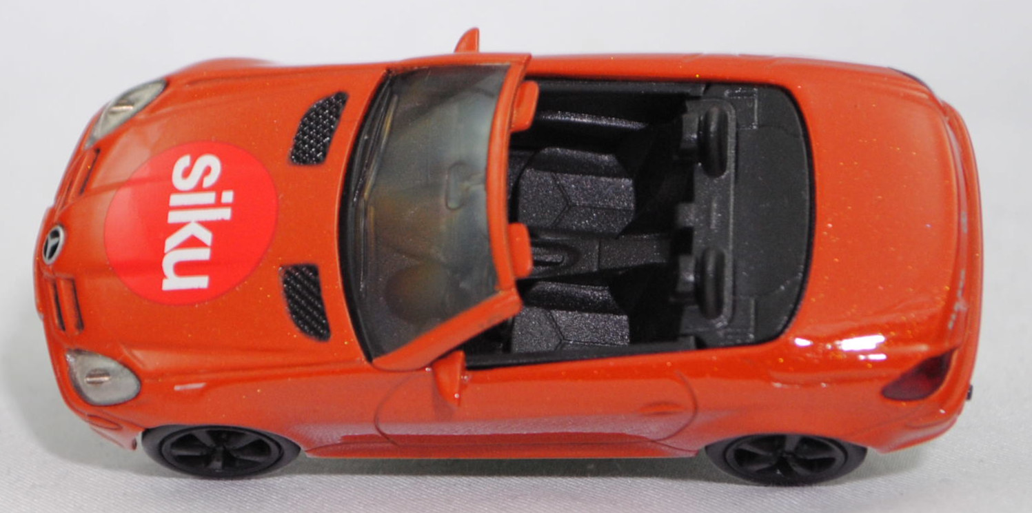 99900 EU Mercedes-Benz SLK 350 (interne Baureihenbezeichnung R 171, Vor-MoPf, Modell 2004-2008), energy orange, siku-Logo auf der Motorhaube, SIKU SUPER, 1:55, m (Limited Edition)