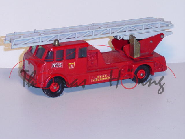 Merryweather Fire Engine, karminrot, No. 15 / KENT FIRE BRIGADE, Matchbox King Size, mb