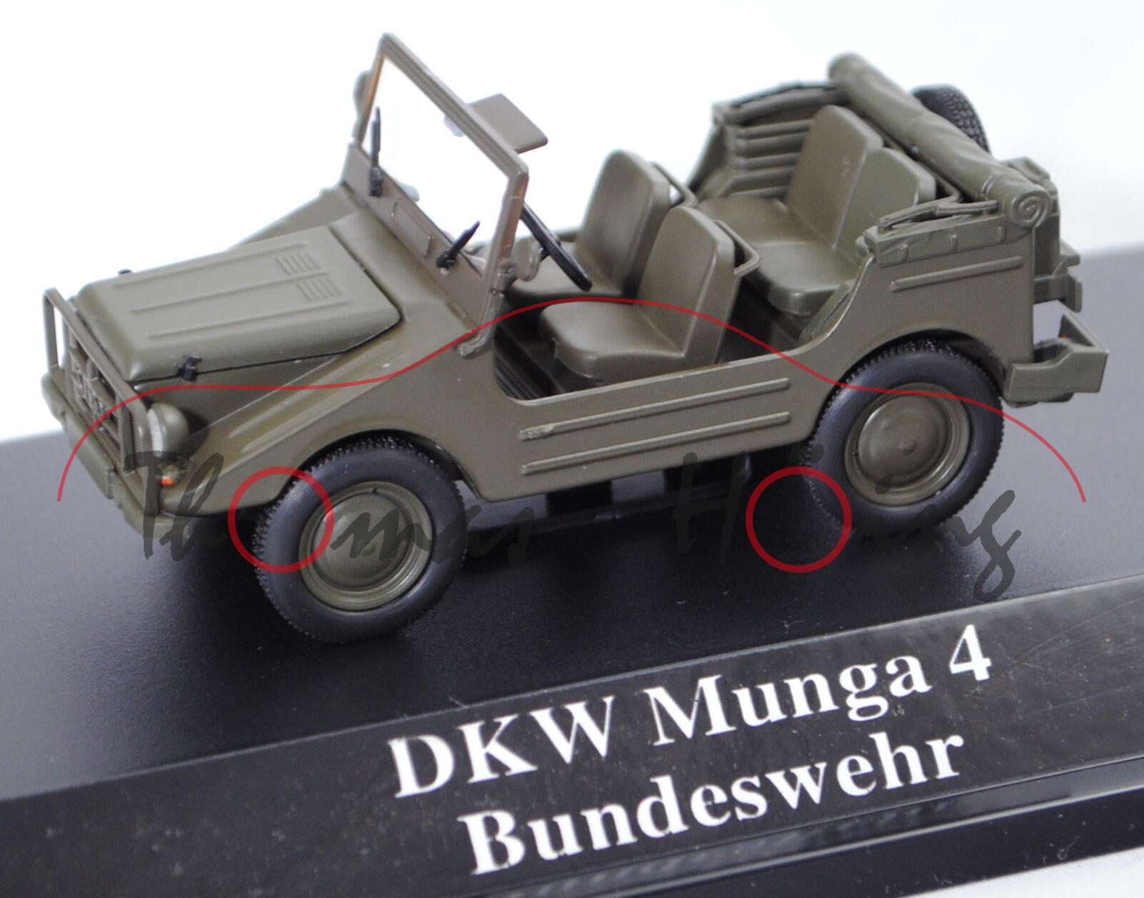 AUTO UNION-DKW MUNGA F91/4 1000 (Modell 1958-1968) Bundeswehr (offen), Starline, 1:43, PC-Box