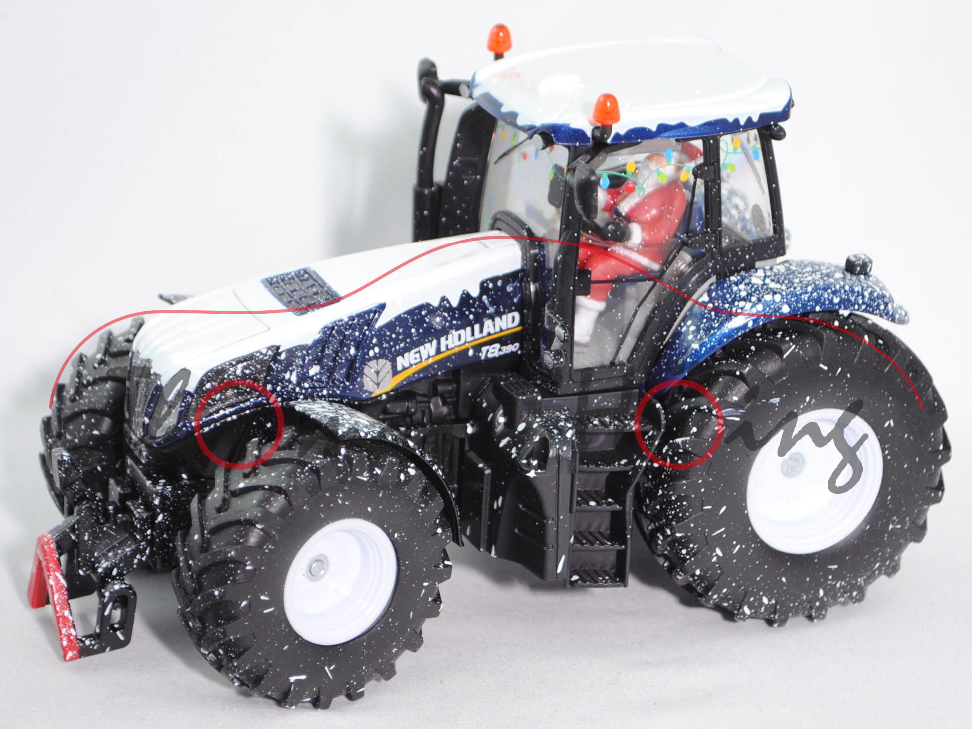 00000 Weihnachtstraktor New Holland T8.390 Tier 4A (Mod. 2011-2013), SIKU, L17mpK (Limited Edition)