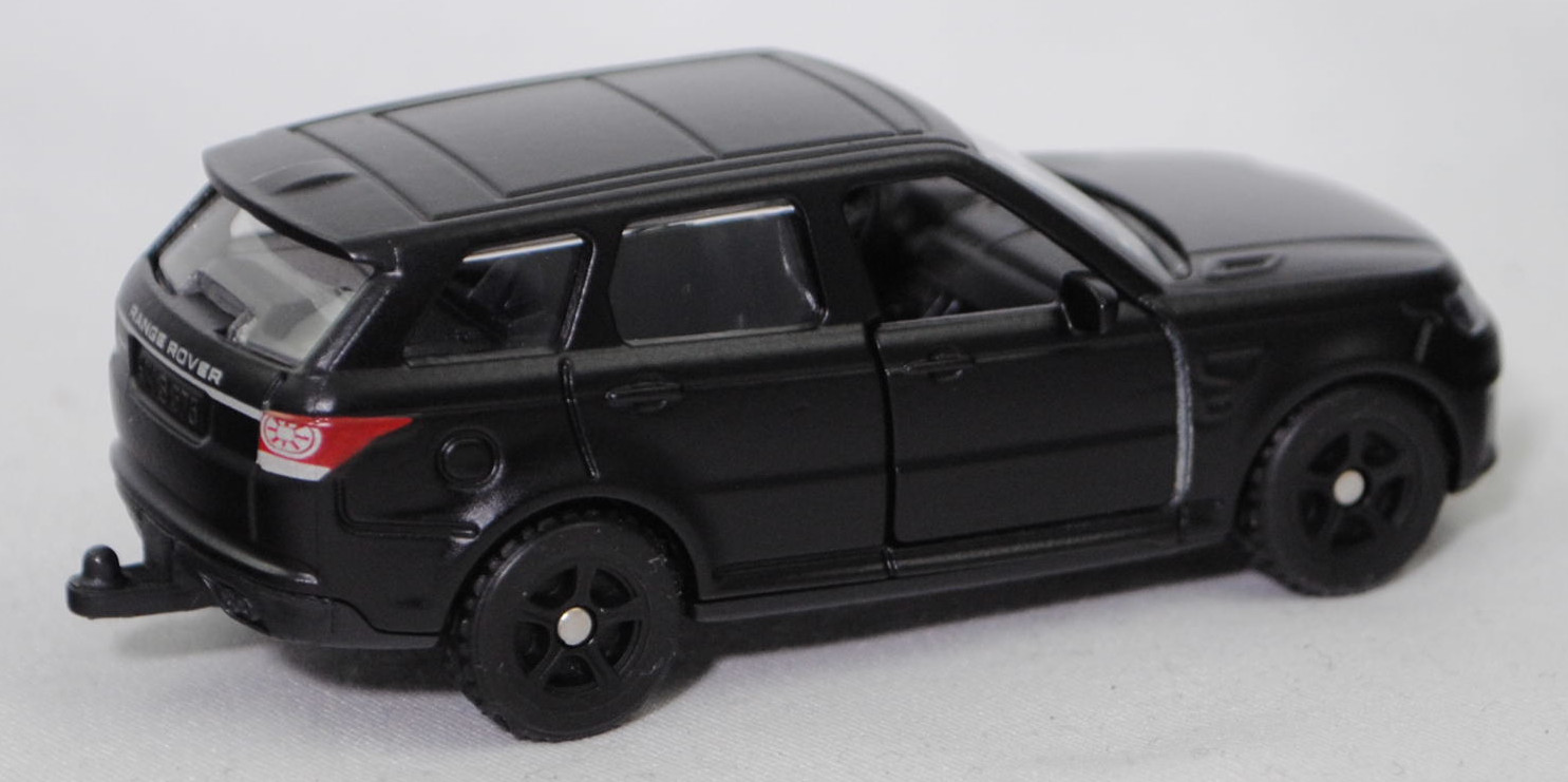 00000 Range Rover Sport SVR (2. Generation Range Rover Sport, interne Baureihenbezeichnung L494, Vorfacelift, Modell 2014-2017), schwarz, SIKU SUPER, 1:63, P29f