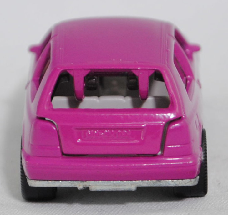 00000 VW Golf III 1.8 GL (Typ 1H, Vorfacelift, Modell 1991-1994), verkehrspurpur, innen grau, Lenkrad schwarz, Chassis chrom, Germ, Bpr. ohne Artikelnummer, SIKU SUPER, 1:56, m-