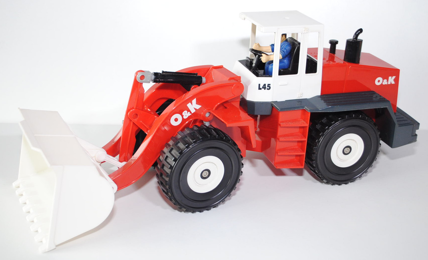 Radlader O&K L 45, verkehrsrot/reinweiß, O&K / L45, 1:20, Siku Junior