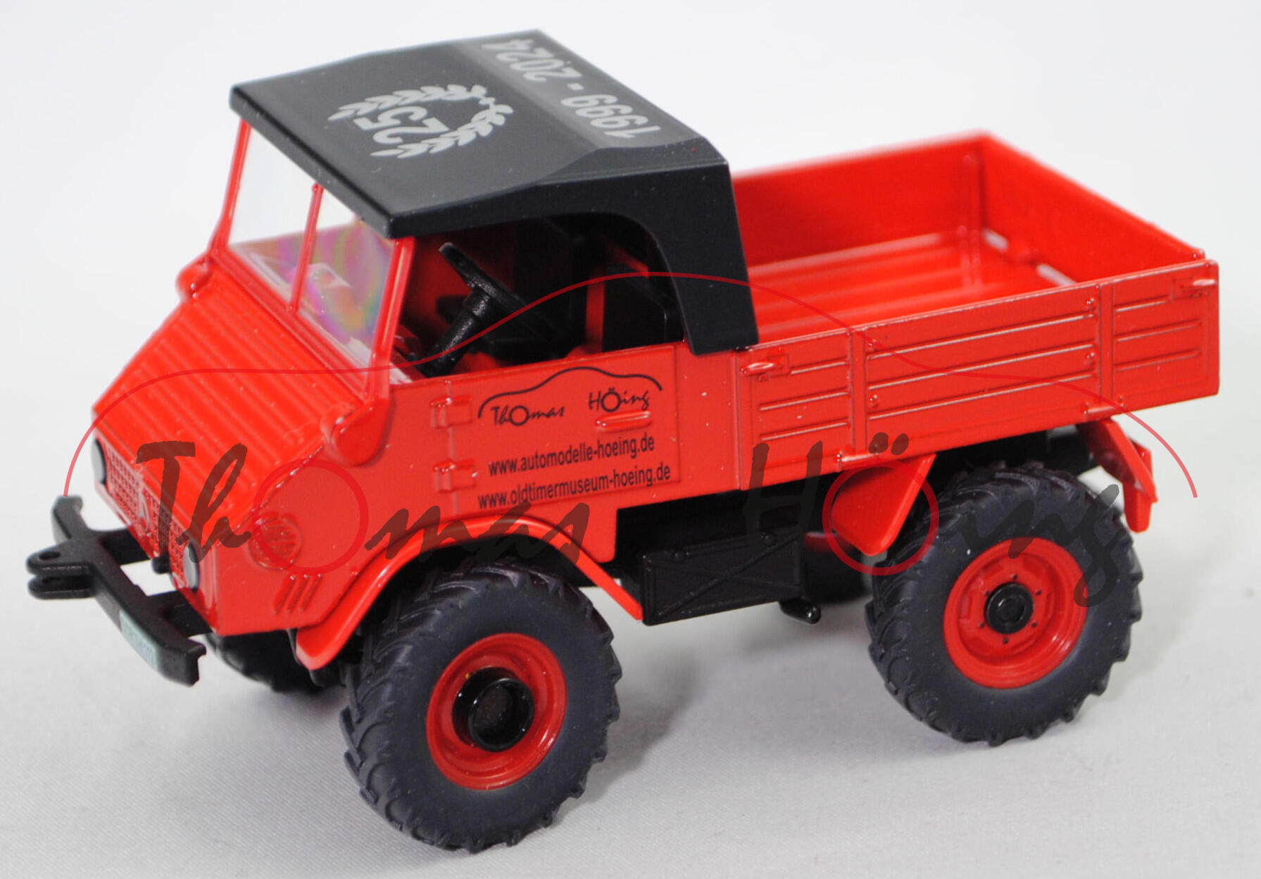 00405 25 Jahre Höing Unimog 411 (Modell 1957-1961), rot, Thomas Höing/1999-2024, SIKU, L17mpP