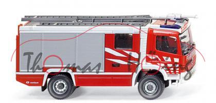 Feuerwehr Tunnellöschfahrzeug Rosenbauer, rot/weiß, FEUERWEHR / rosenbauer, Wiking, 1:87, mb