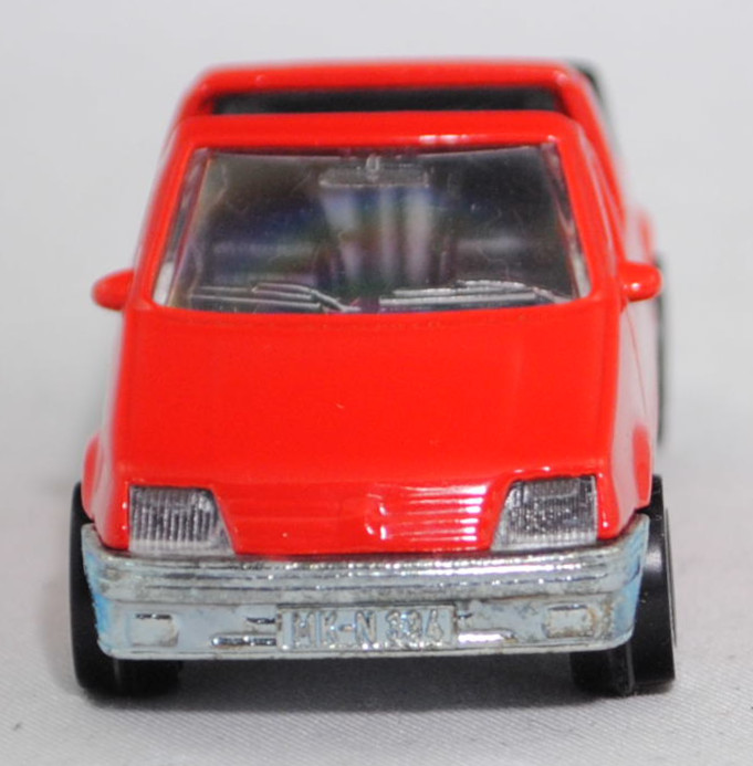 00000 Peugeot 205 CTI 1.6 Cabriolet (1. Generation, 741B, Modell 1986-1988), verkehrsrot, innen schwarz, W-Germ, ohne CE-Zeichen, B4, SIKU SUPER, 1:53, m