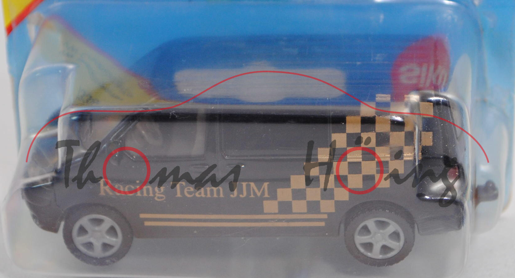 00301 Racing Team JJM VW T5.1 Transporter (Modell 2003-2009), schwarz, Racing Team JJM, SIKU, P29a