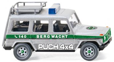 Puch G, Mj. 1975, silber/moosgrün, C 140 BERGRETTUNG / PUCH 4x4, Wiking, 1:87, mb