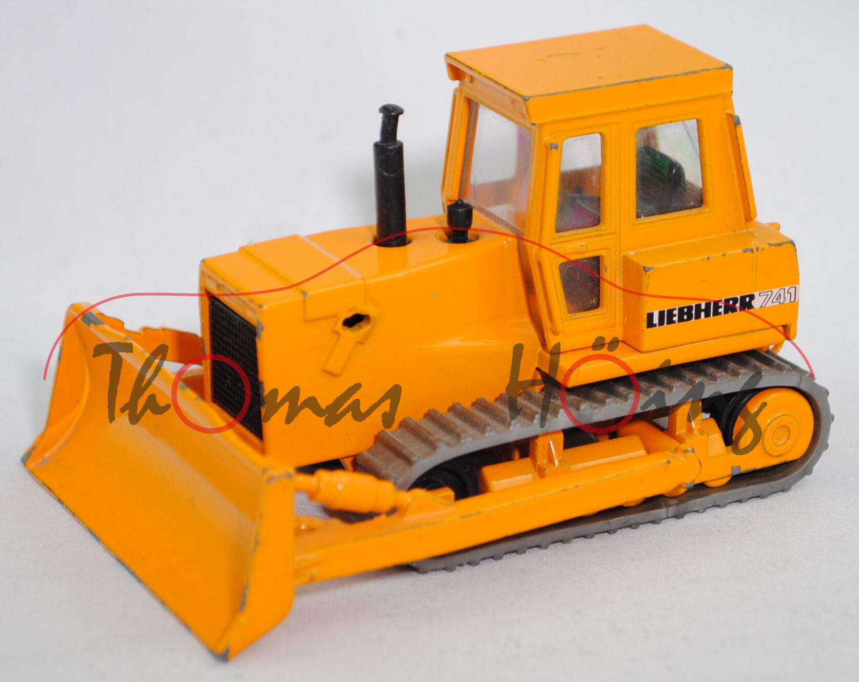 00001 LIEBHERR Planierraupe PR 741 C (Mod. 1983-1991), melonengelb, SIKU, ca. 1:55 (Fehlteile, vsc)