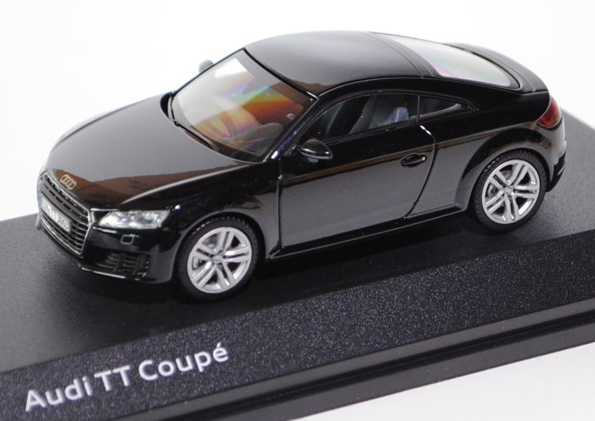 Audi TT Coupé (Typ 8S/FV, Modell 2014-2018), mythosschwarz metallic, Kyosho, 1:43, Werbeschachtel