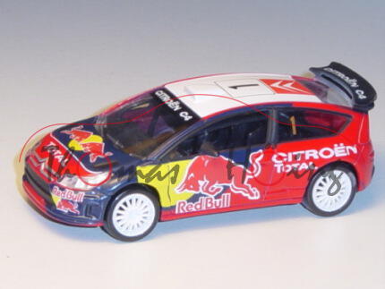 Citroen C4 WRC, blau/rot/gelb, Red Bull / TOTAL, Nr. 1, 1:50, Norev Racing, mb