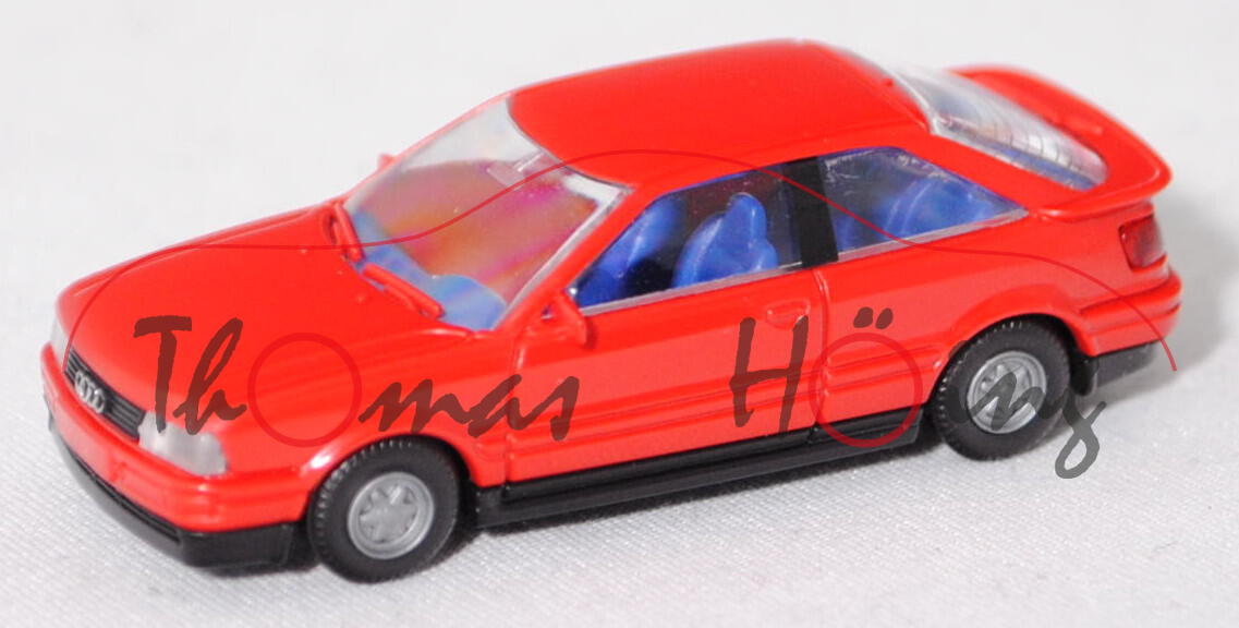 Audi Coupé quattro 20V (B3, Typ 89C, Modell 1988-1991), feuerrot (vgl. tornadorot), Rietze, 1:87, mb