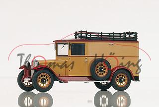 Mercedes-Benz L 1000 Express Kastenwagen (Baureihe W 37), Modell 1929-1936, weinrot/braunbeige, mit 