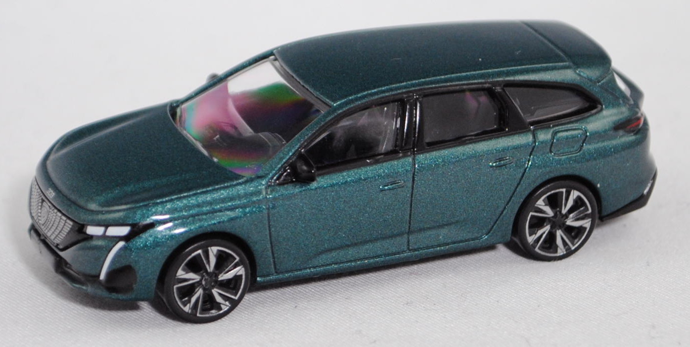 Peugeot 308 SW III (3. Gen., interne Bezeichnung P51, Mod. 2021-), avatar blau met., Norev, 1:64, mb