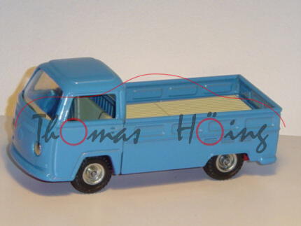 VW-Pritschenwagen T2 1600 (2. Gen., Typ 2 T2a, Mod. 1967-1970), lichtblau, CKO Kellermann, 1:37, mb