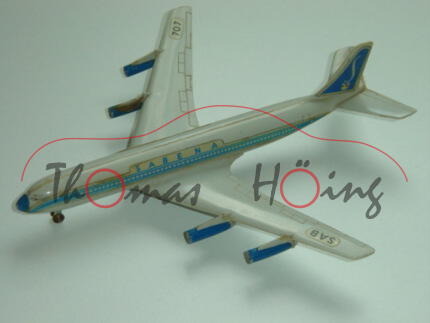 Boeing 707 Intercontinental, SABENA / SAB 707, 1:250, ohne Zettel, mb (Deckel eingerissen)