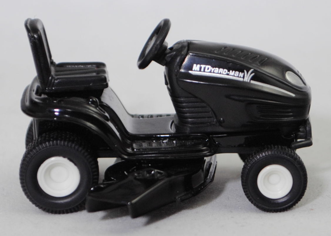 00002 Rasentraktor MTD YaRD-MaN AG 5165 AUTODRIVE™ (Modellnummer 13AE504G643, 4-Style, Modell 2002-2002), schwarz, ohne Chargennummer, SIKU SUPER, 1:32, m