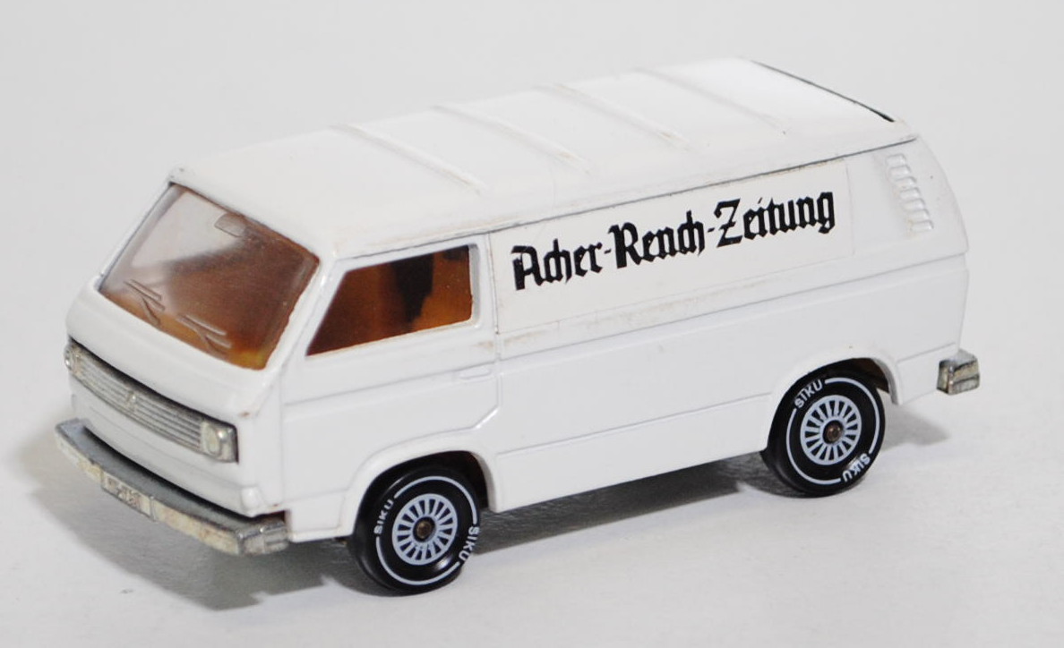 VW Transporter 2,0 Liter (Typ T3), Modell 1979-1982, weiß, IE gelb, R11, Acher-Rench-Zeitung